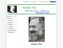 Tablet Screenshot of padrepiogroup.com
